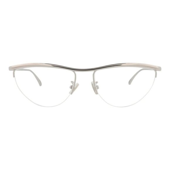 Bottega Veneta Womens Cat Eye Silver Silver Transparent Fashion Designer Eyewear - Picture 2 of 4